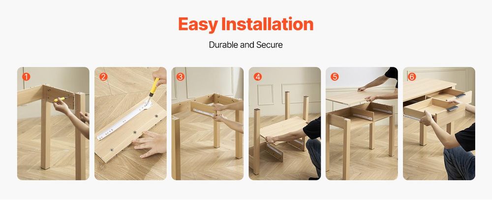 VEVOR kleiner Schreibtisch mit Schublade, Schreibtisch für Schlafzimmer, einfacher Arbeitstisch aus Holz zum Zeichnen, Lesen
