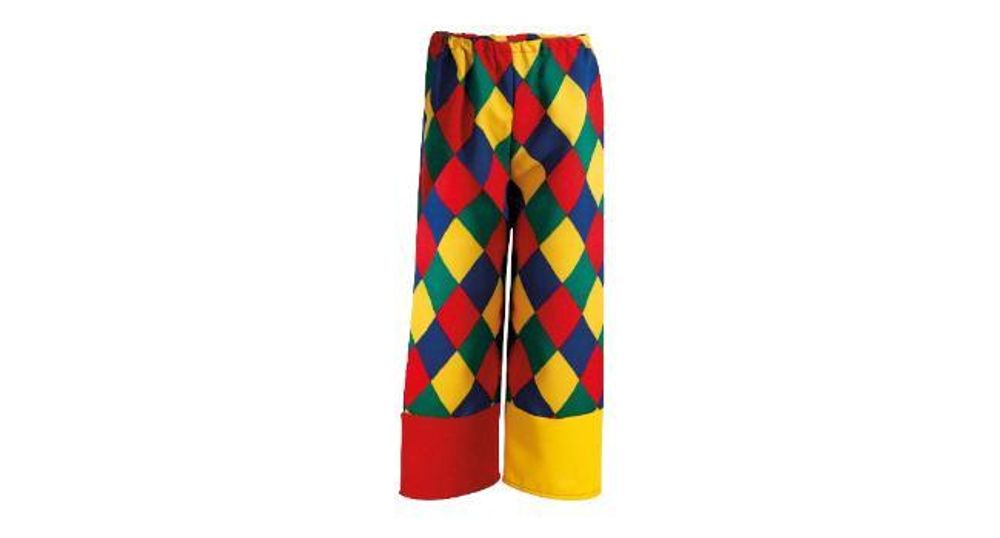 Kinderkostüm Clown, 2tlg. Oberteil und Hose, kunterbunt, Karneval, Fasching, Zirkus, Mottoparty (116)