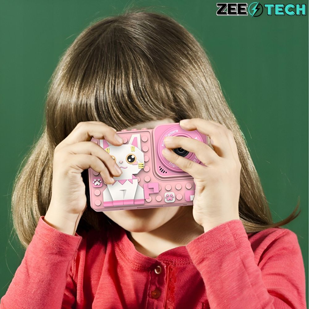 Digitale Kinderkamera 40Mp Selfie-Kamera Spiele + 32Gb Karte