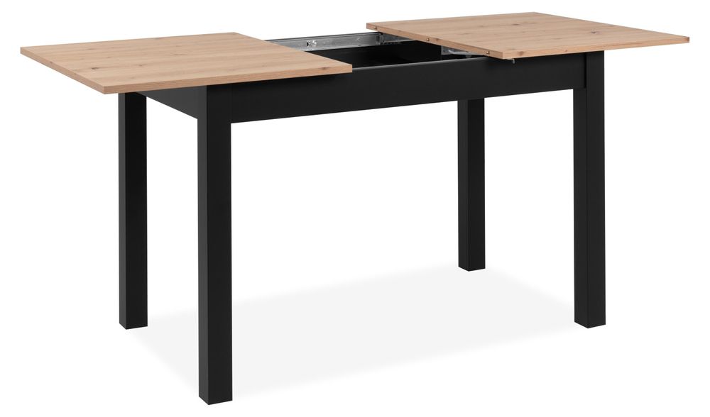 Esstisch >Coburg< ausziehbar 160cm – Flexibler Auszugtisch mit Melaminbeschichtung in Artisan Eiche/