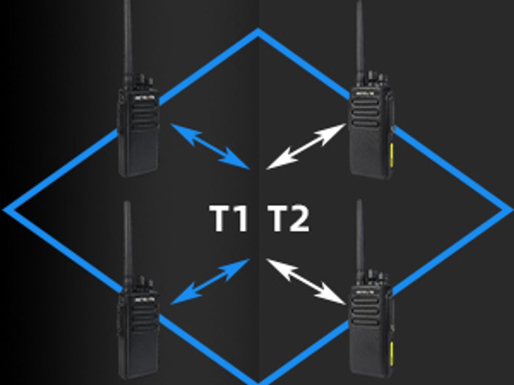 Retevis RT81 Funkgeräte Große Reichweit, DMR Radio, IP67 Wasserdicht, Digital Analog Klarer Klang, 2200mAh Industrial Walkie Talkies für die Fertigung