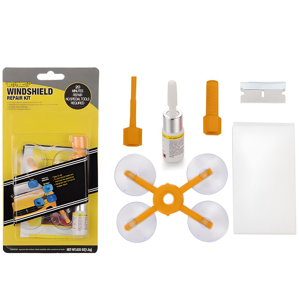 Steinschlag Reparaturset Auto KFZ Scheiben Reparatur Set Windschutzscheibe Reparatur-Set Frontscheibe Scheibenreparatur DIY Scheibenr Kit Retoo
