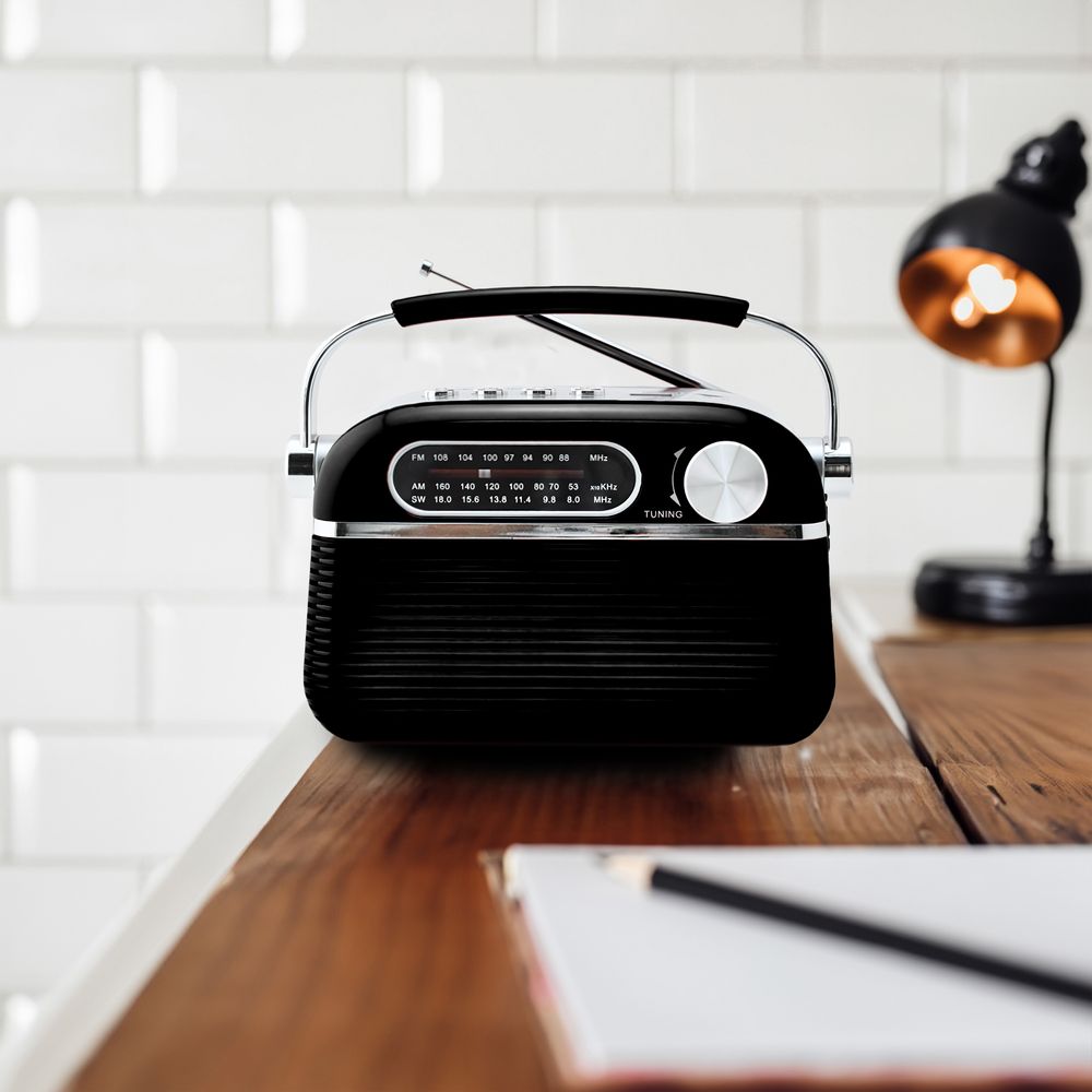 Retro Radio Lautsprecher Vintage Radio 1200 mAh Tragbares FM AM SW Küchenradio Retrofür Büro Zuhause Kofferradio Retoo