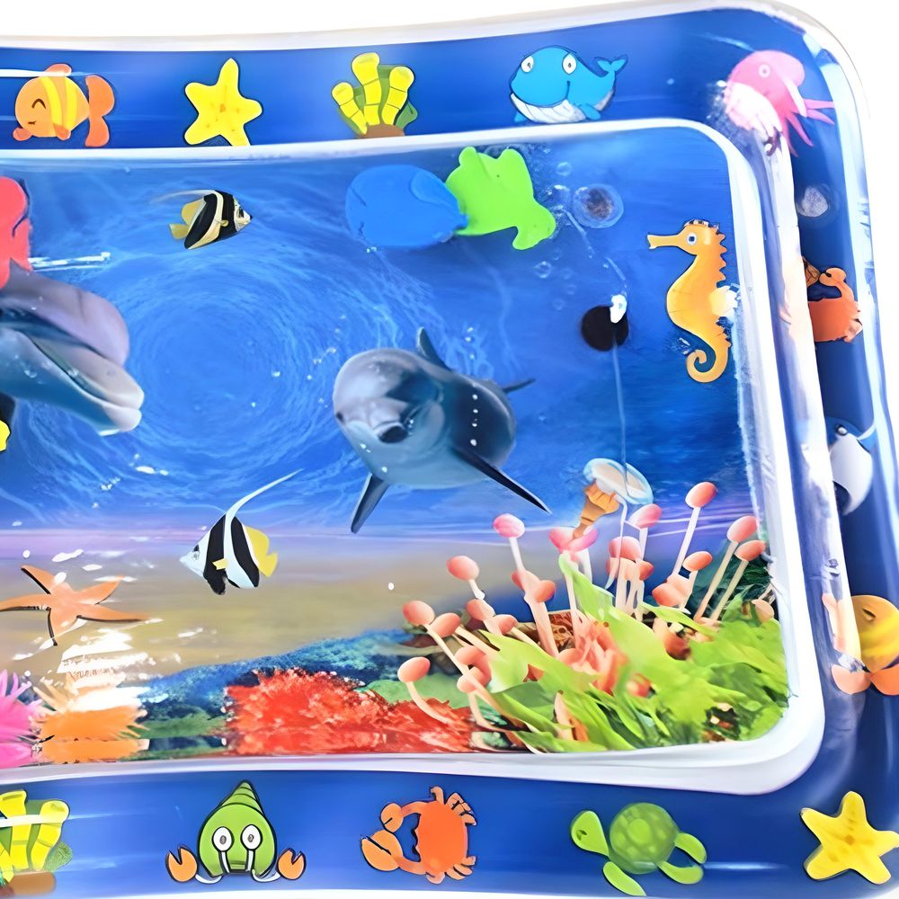 Baby Wassermatte BPA Frei Aufblasbare Wasserspielmatte XXL Sensorisches Spielzeug Kleinkinder Wasserspiel Bodenmatte Wachstum Aktivität Bauchzeit Reto