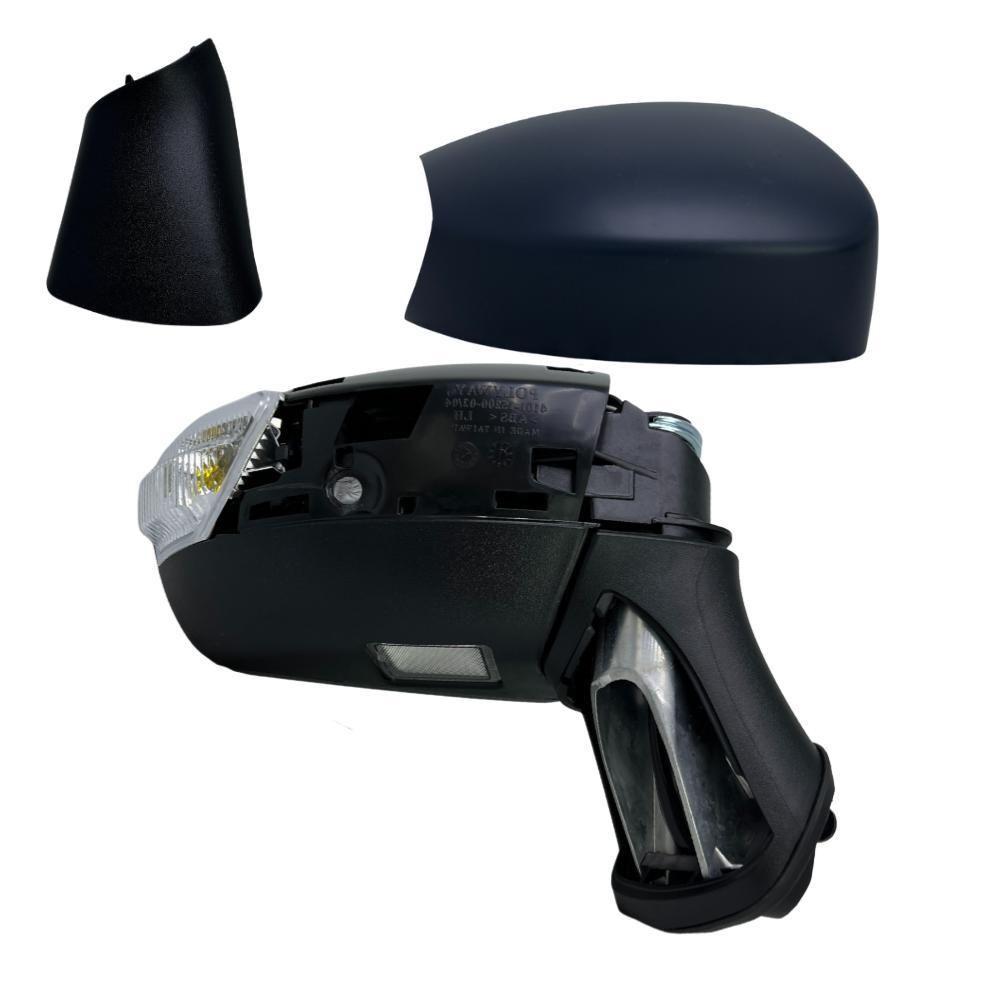 BILMAX Außenspiegel Ersatz für Ford Kuga I 2008-2012 Elektrisch Verstellbar, Manuell Einklappbar, Blinker, Pfützenlampe, Grundiert, 7 Pin Rechts