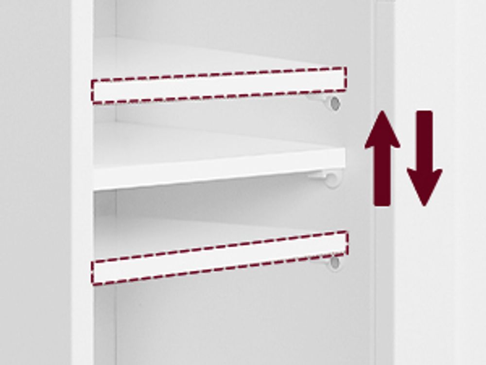 VASAGLE Badezimmerschrank klein, Badschrank schmal, stehend, mit Tür und Regal, kleiner Schrank, Toilettenschrank, verstellbare Ablagen
