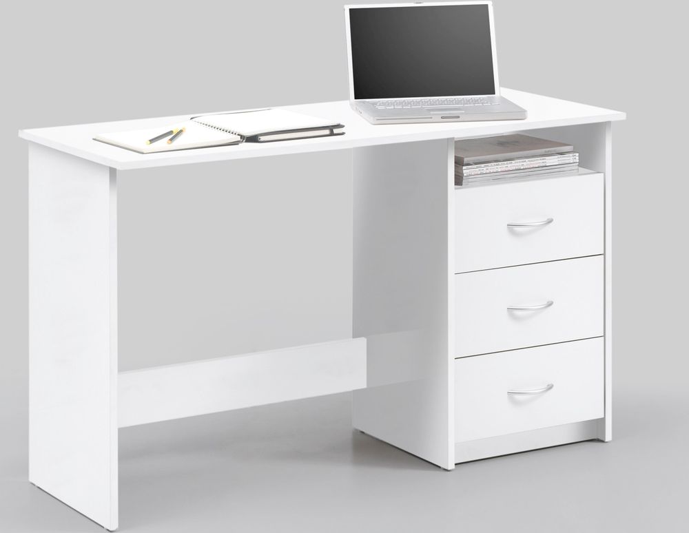 Schreibtisch 3 Schubladen ADRIA von Bega Weiss