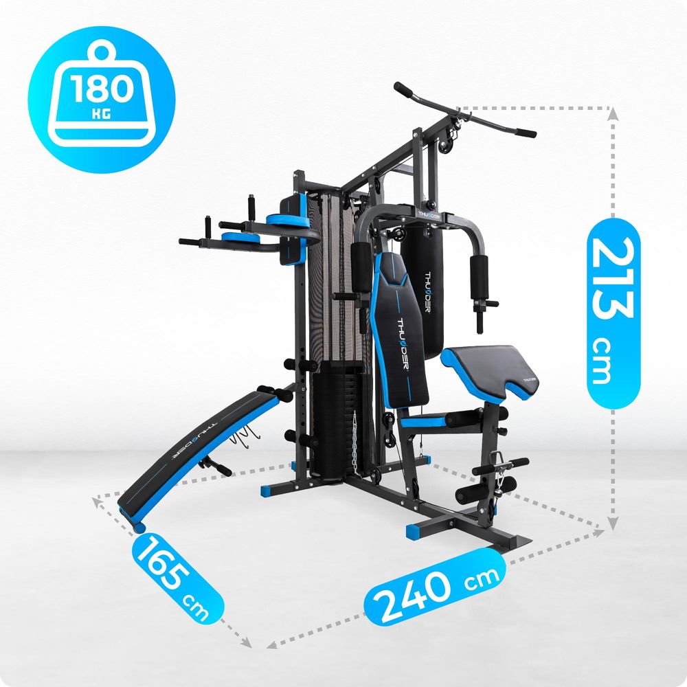 Thunder Trainingsstation PUNCH Kraftstation mit Boxsack