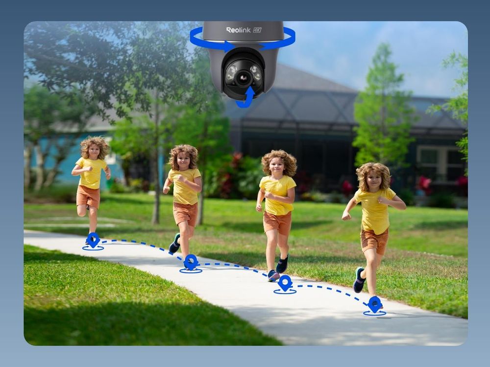 Reolink Go PT Ultra+Solarpanel, 4K 8MP 4G LTE Akku Überwachungskamera Außen, Intelligente Erkennung, 355° Pan &140° Tilt, Grau