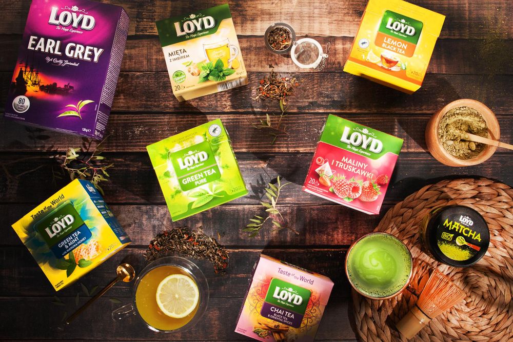 Loyd Zielona Herbata z Matcha o Smaku Ananasa i Kokosa w Torebkach Taste of The World