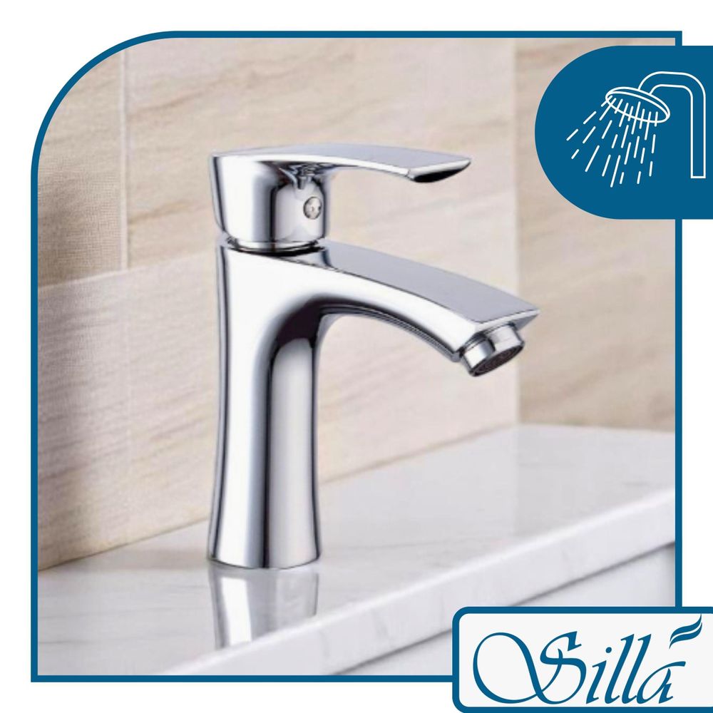 Silla, Chrom, Armatur, Bad, Spültischarmatur, Wasserhahn Bad, Wasserhahn, Messing