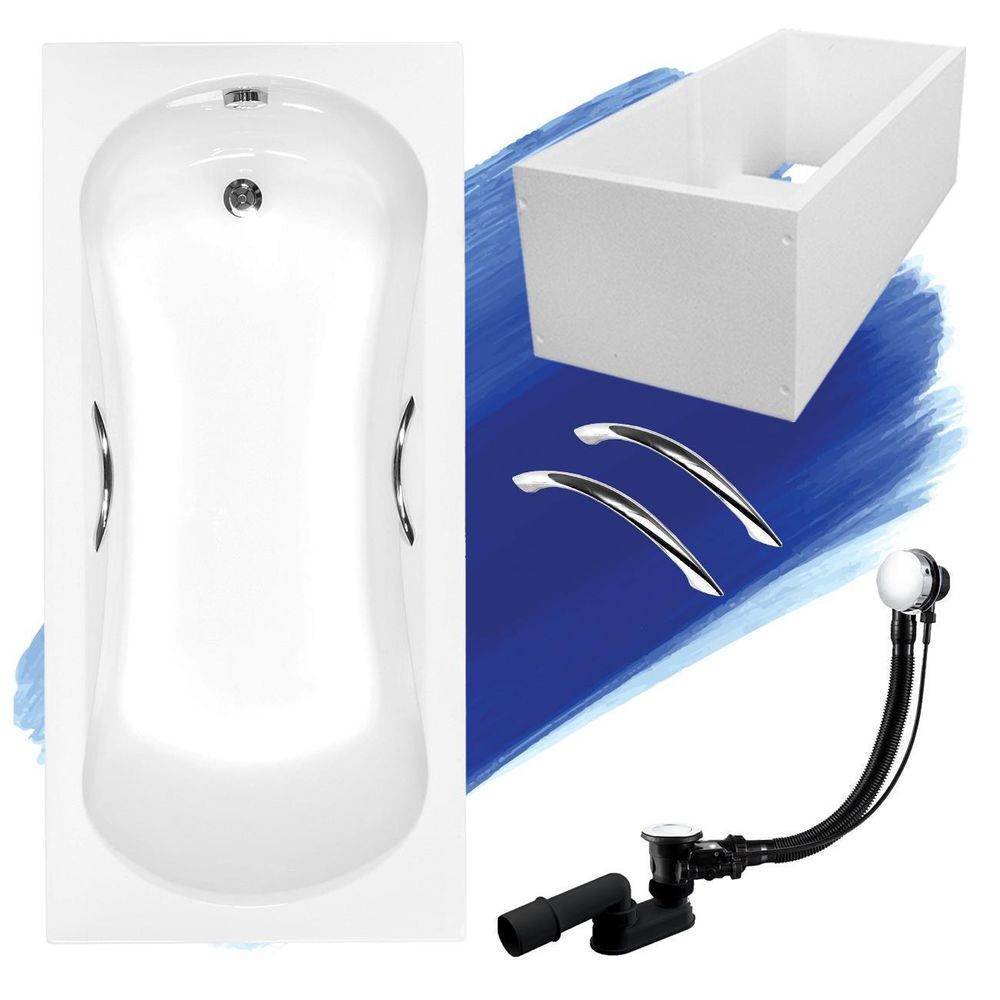 Weiß Eckbadewanne mit modernem, dargestellt mit einem schwarzen Ablauf