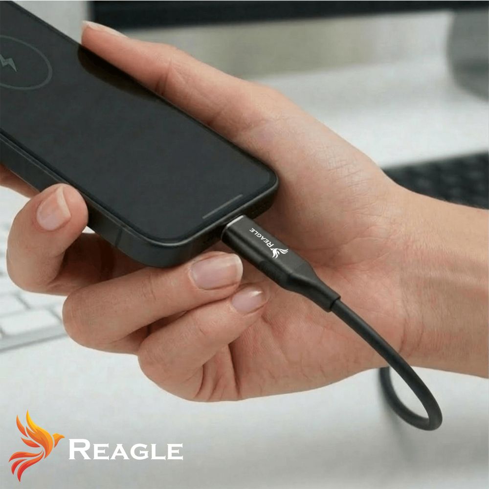 Reagle USB-C auf DisplayPort Kabel 2m 8K 60Hz 4K 165Hz DP 1.4 HDR Thunderbolt 4/3 kompatibel für Monitor Laptop
