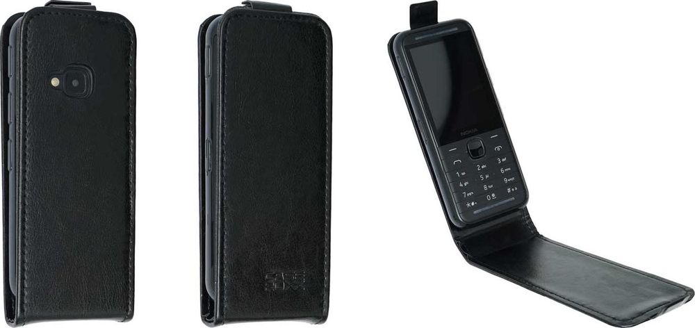 caseroxx Schutz Tasche Hülle Flip Cover kompatibel mit Nokia 5310 (2024), Smartphone Tasche Flip Cover in schwarz