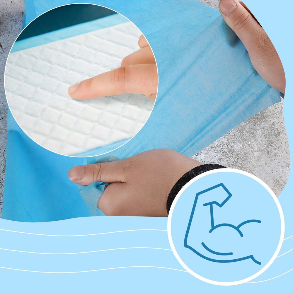 Trainingsunterlagen für Hunde und Welpen, 100er Hygienisch Hygieneunterlagen, Toilettenmatte, Welpenunterlagen, Ultra saugfähige Pads, 60x60 cm Retoo