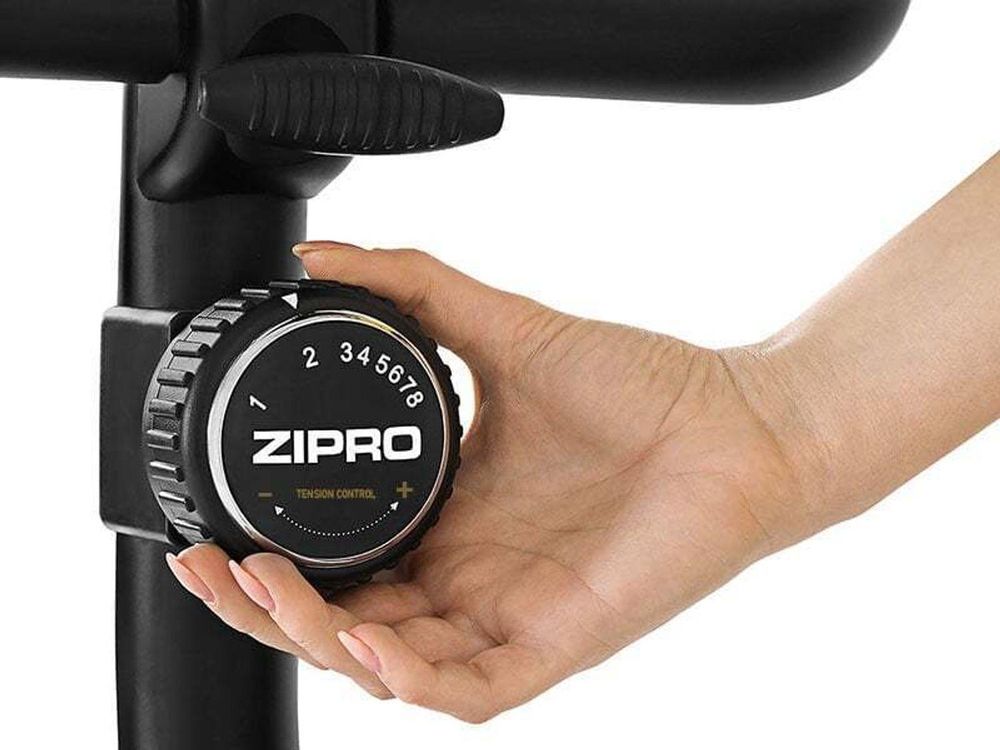 Rower treningowy Zipro Boost Gold – magnetyczny rower fitness o nośności do 120 kg Cichy rower treningowy z pomiarem tętna, uchwytem na butelkę i uchwytem na ręcznik