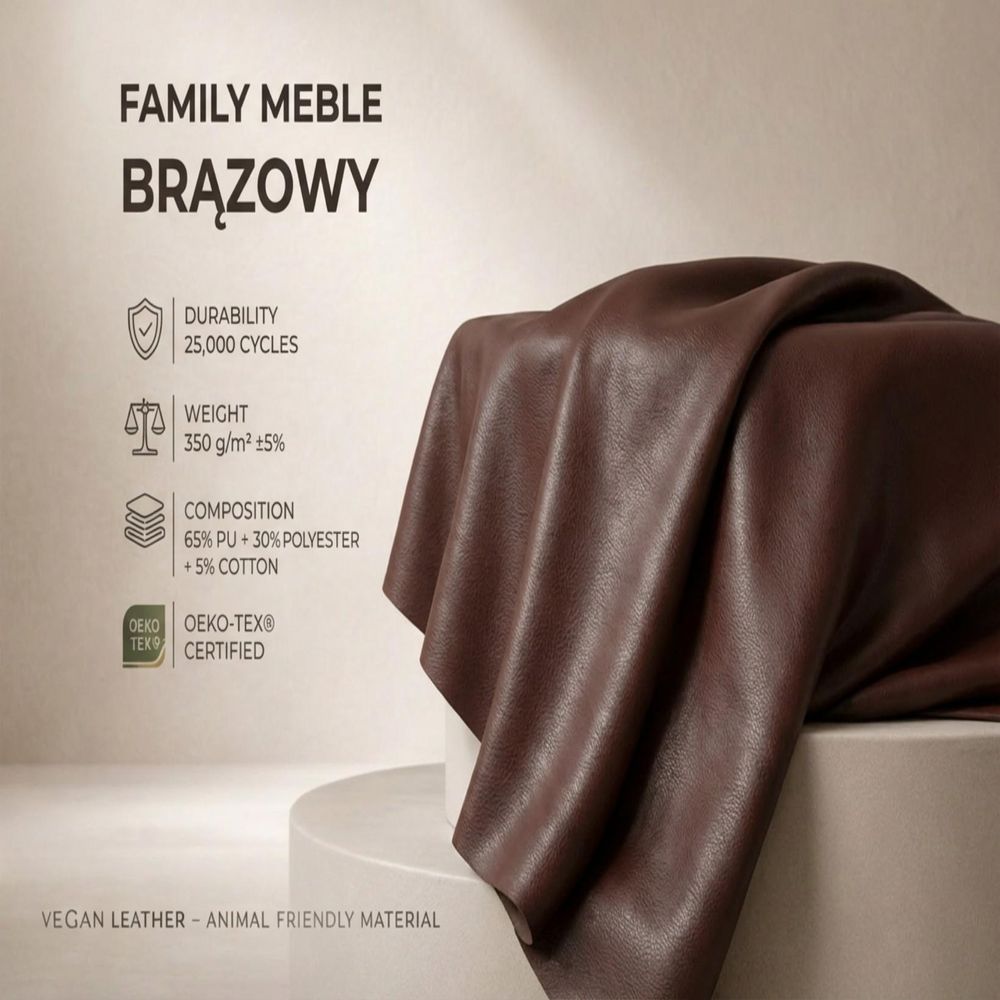 Ecksofa VARIUS Boston – mit Schlaffunktion, Kunstleder in Braun, Family Meble