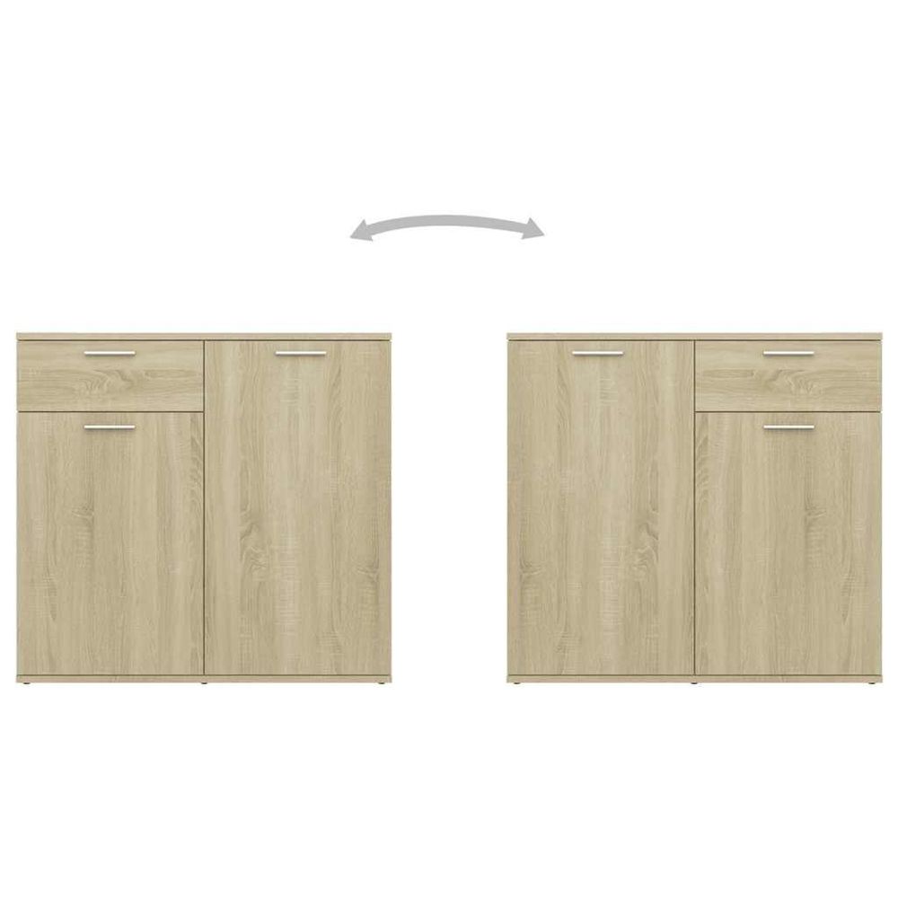 vidaXL Sideboard Sonoma-Eiche 160x36x75 cm Holzwerkstoff