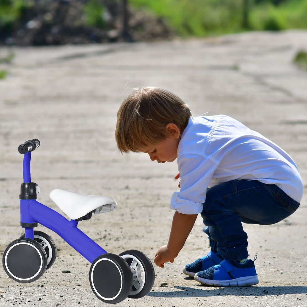 Laufrad ab 2 Jahre bis zu 25 kg Balance Fahrrad Kinderlaufrad Lauflernrad Räder Lenkrad Sattel Höhenverstellbar Leicht für Kinder 1-3 Jahre Blau Retoo