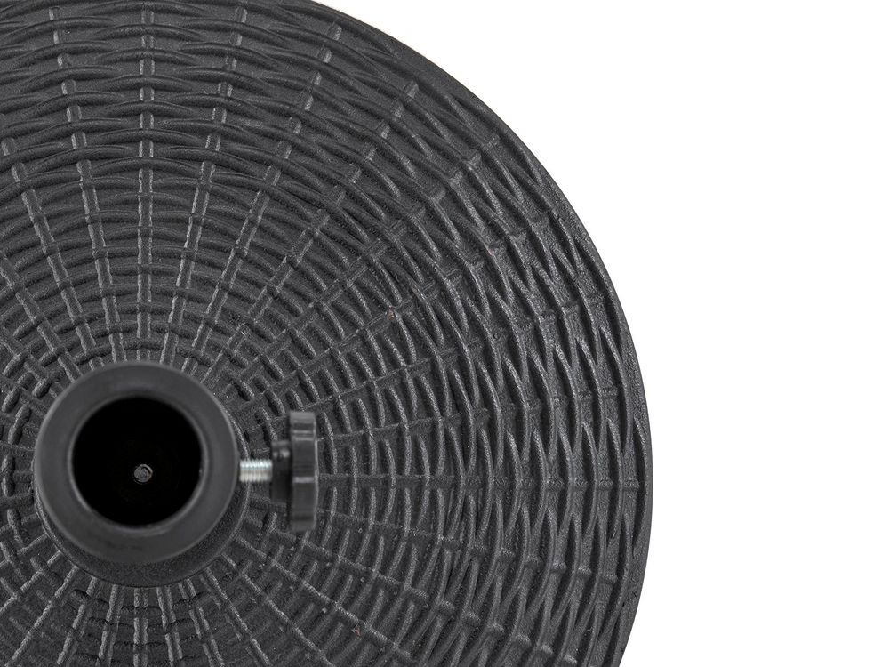 Sonnenschirmständer, 9 kg, 44,5 cm Durchmesser, rund, schwarz