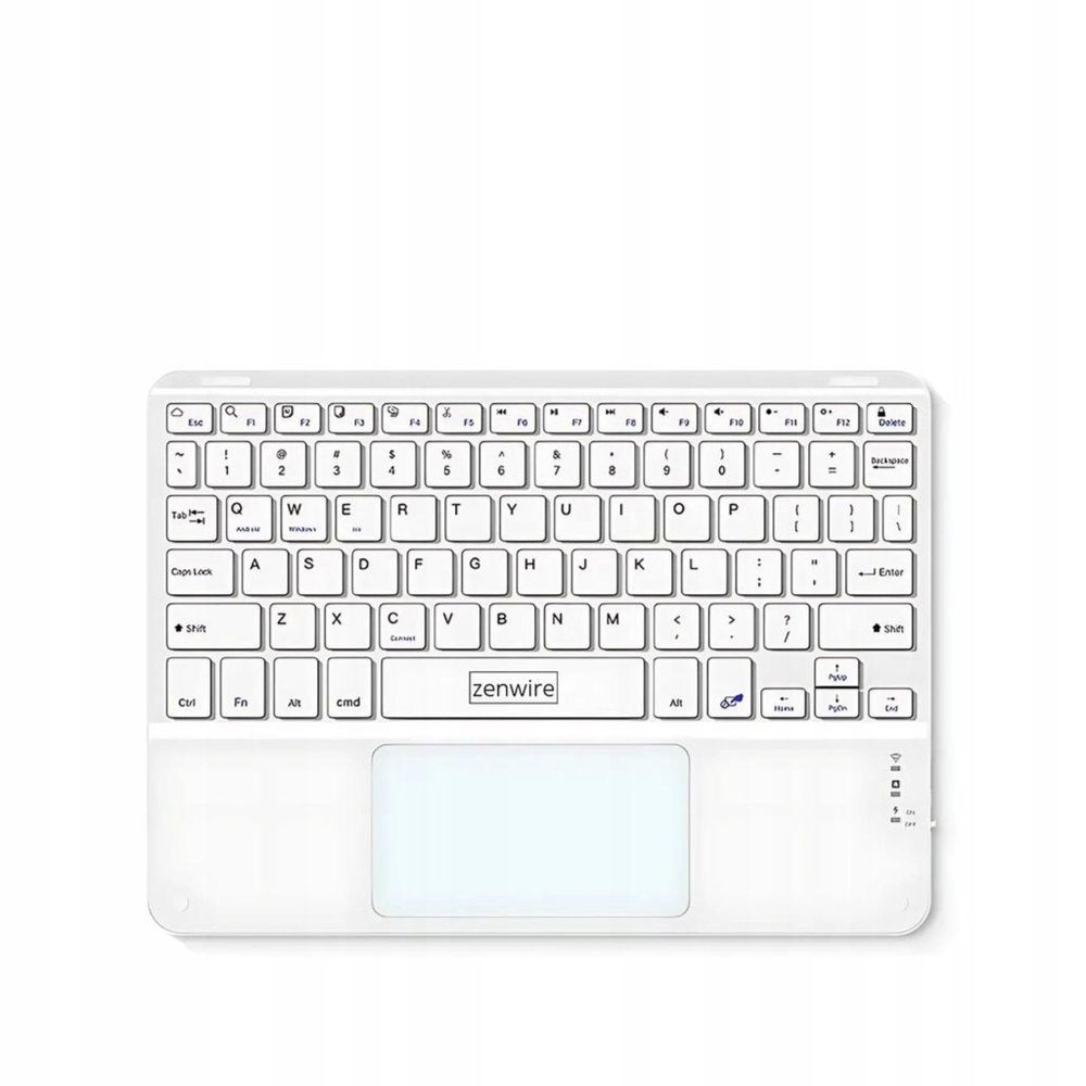 Bezprzewodowa klawiatura - Bluetooth - z touchpadem - SLIM - do smartfonów, tabletów i iPadów