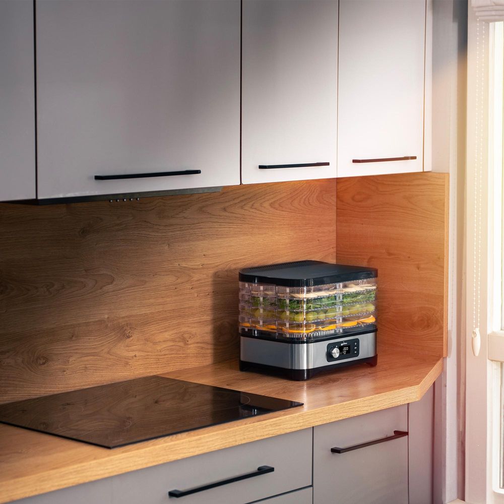LEHMANN Déshydrateur Alimentaire, 450W, 5 Plateaux, Régulateur Température 35-70°C, sans BPA