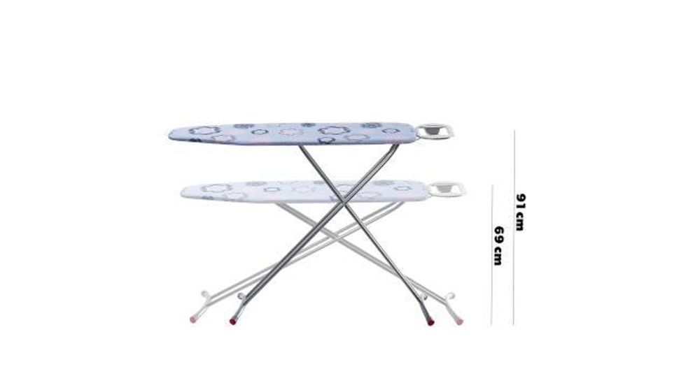 KADAX Klappbares Bügelbrett, 120x38cm Dampfbügelbrett mit Metallnetz