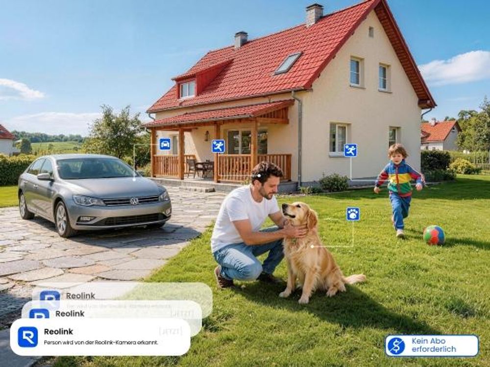 Reolink Argus PT Ultra, 4K 8MP Akku Überwachungskamera Aussen, 2,4/5GHz WiFi, Auto-Tracking, Farbnachtsicht, Smarte Erkennung, 2-Wege-Audio, Schwarz
