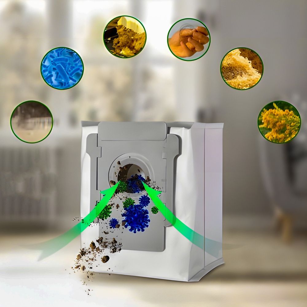 8x Staubsaugerbeutel für iRobot Roomba i7 i7+ i7 Plus j7 j7+ S9+ i3 i3+ i4+ E5 E6 E7 Clean Base, Staubbeutel Ersatz Beutel Retoo