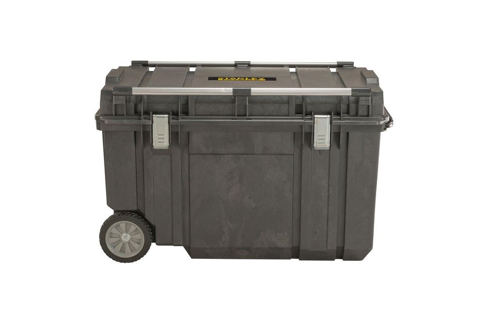 Stanley FATMAX MOBILE MONTAGEBOX 240L, Schwarz, Aluminium, Kunststoff, Kratzresistent, Schockresistent, Wasserfest, 990 mm, 590 mm, 620 mm