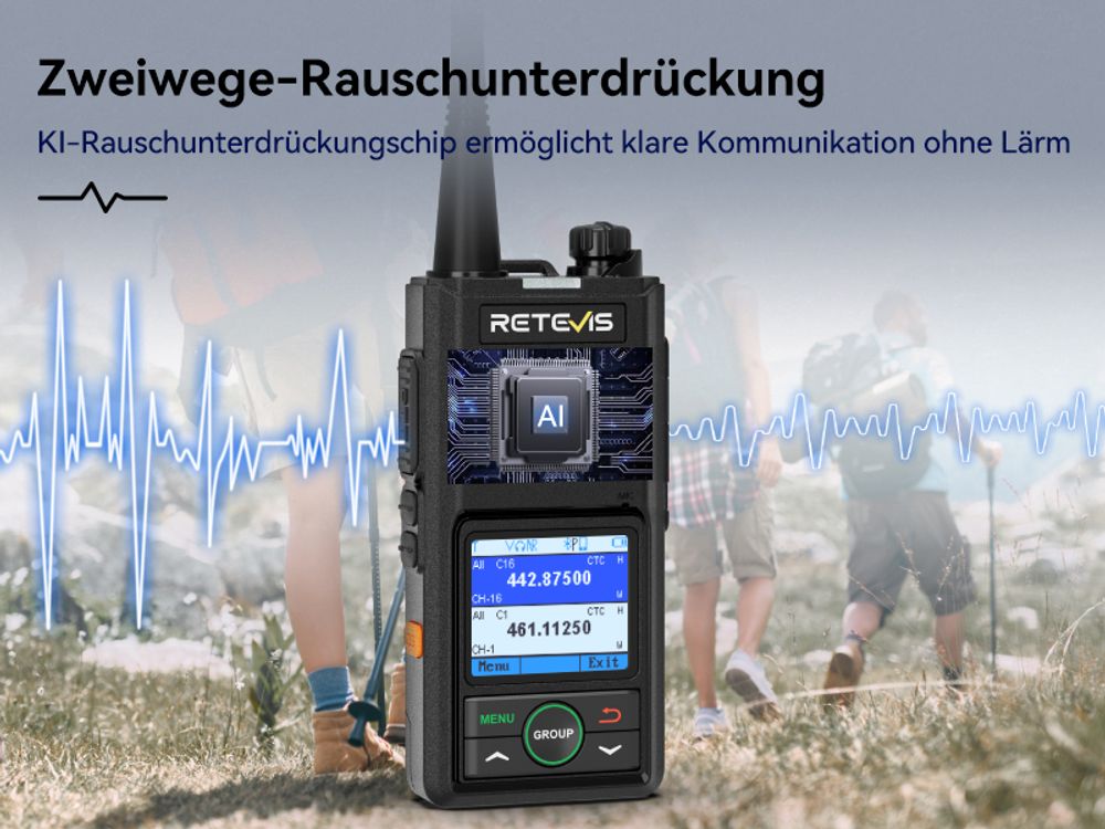 Retevis RB658 Walkie Talkies, Professionelles 2-Wege-Radio