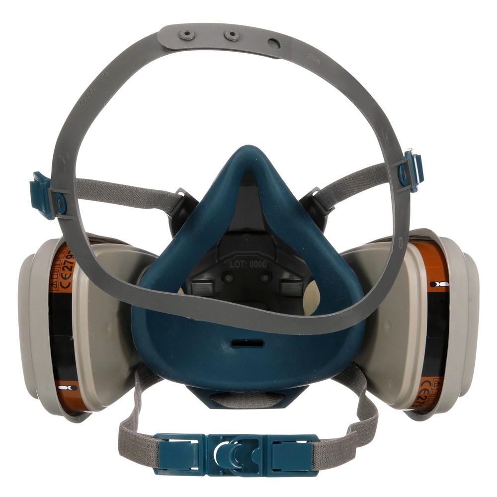 3M Quick Latch Atemschutzmaske 6502QLKIT-1, A2P3, für Lackierarbeiten und Pestizide, mit Cool Flow Ventil, Wiederverwendbar