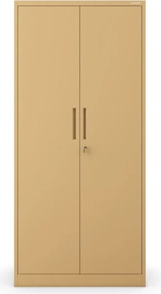 Aktenschrank Büroschrank Metallschrank Stahlschrank Werkzeugschrank Stahlblech Pulverbeschichtet Flügeltürschrank Abschließbar 195 cm x 90 cm x 40 cm Farbe: Beige