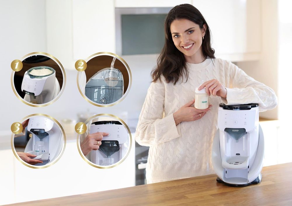 Milchzubereiter mit 1,7-Liter-Wassertank und Warmhaltefunktion