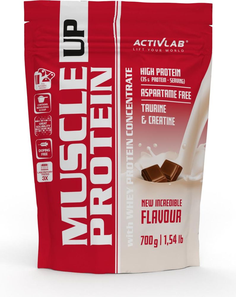Activlab Muscle Up Protein, 700 g, Chocolate, Proteína De Suero WPC, Nutrición Deportiva