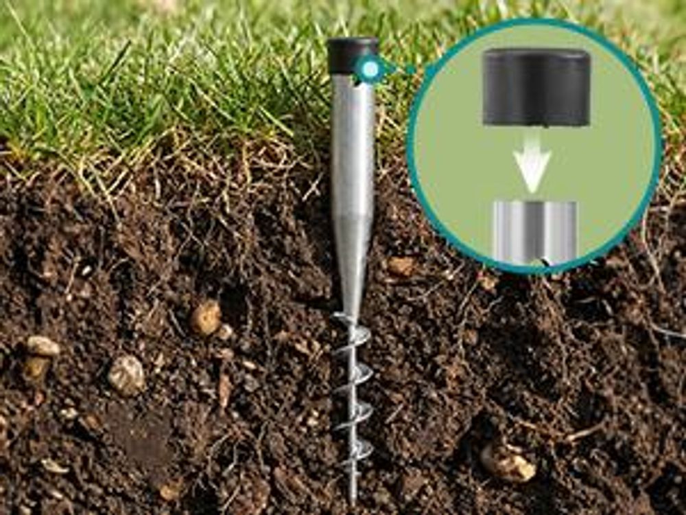 SONGMICS Wäschespinne, Wäscheständer, höhenverstellbar, 60 m Wäscheleine, für 6 Waschmaschinenladungen, Outdoor, Garten, mit Bodenhülse, Wäscheklammer