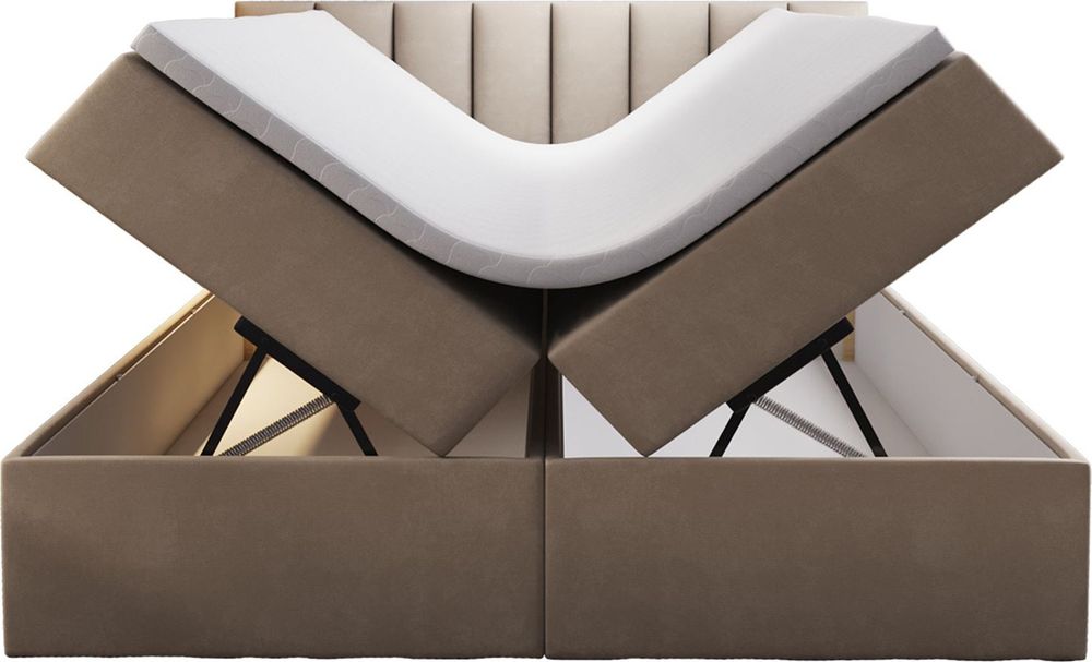 Boxspringbett 140x200 Palermo Beige