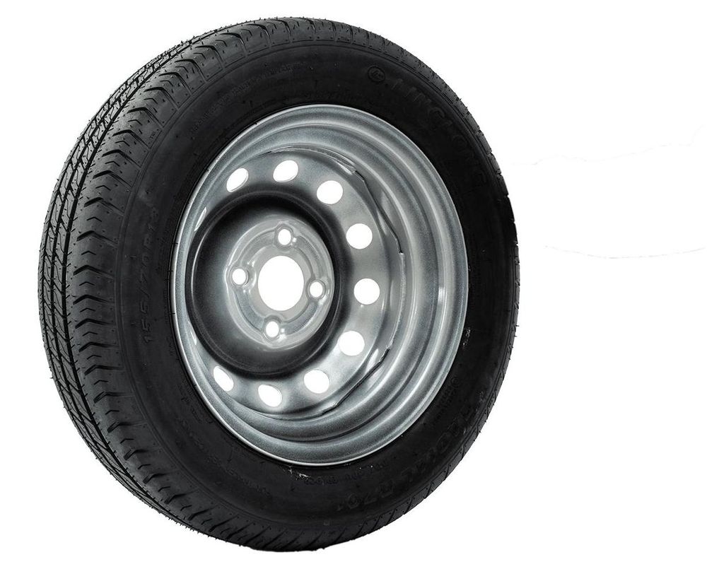 UNITRAILER Kompletträder 155/70 R13 75N für leichte PKW-Anhänger, 2er Set