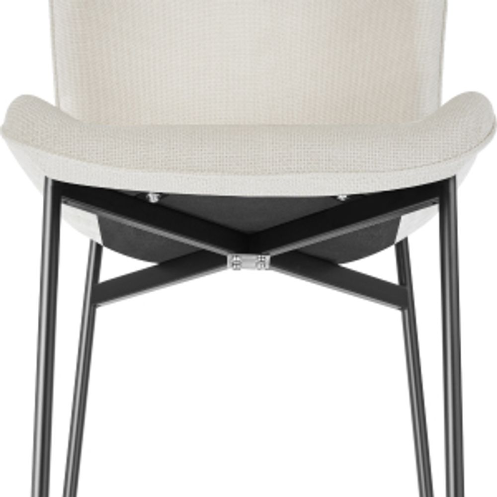 tectake® Polsterstuhl Tessa ergonomische Form mit hoher Rückenlehne 54 x 62 x 90 cm