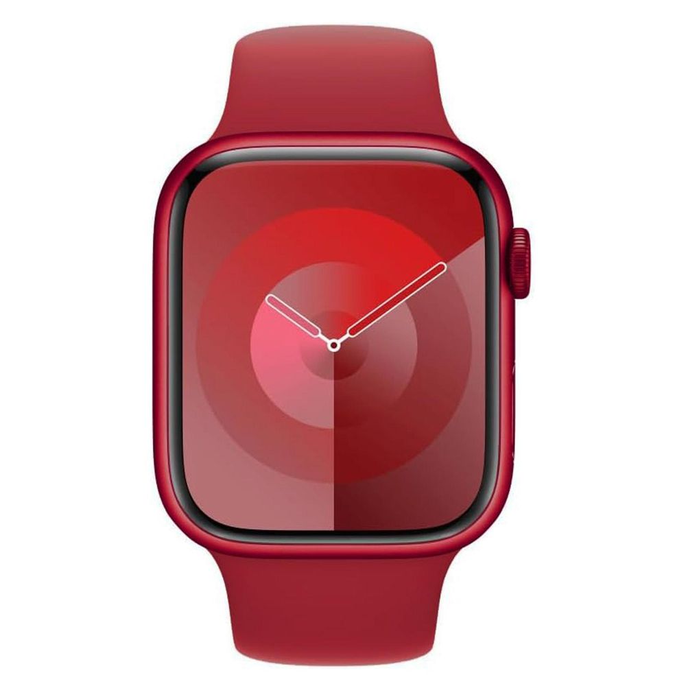 Apple Watch Sport Armband 42mm / 44mm / 45mm / 49mm Dunkel Rot Band Sport Loop Ultra SE 1 2 3 4 5 6 7 8 9 10 11 Silikon Größe: S/M
