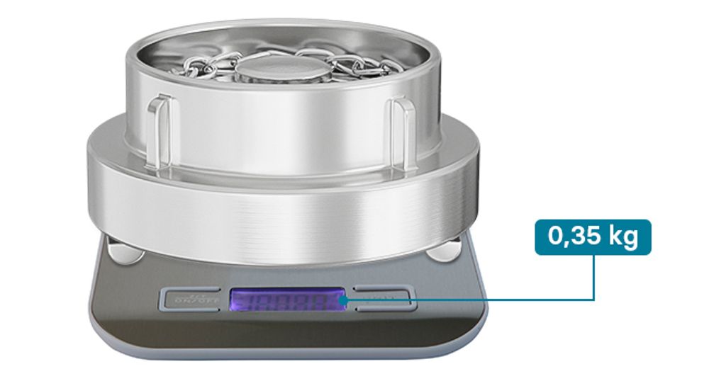 Wiltec Storz Blindkupplung C 52mm 2" mit Kette aus Aluminium zum temporären Verschließen von Storzabgängen