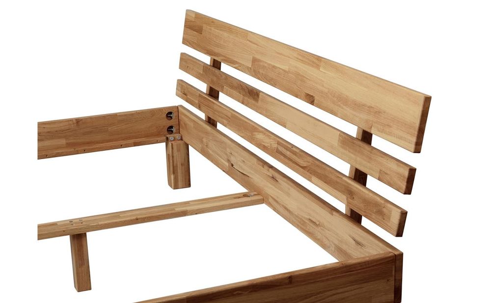 Krok Wood Massivholzbett Julia in Eiche 90 x 200 cm