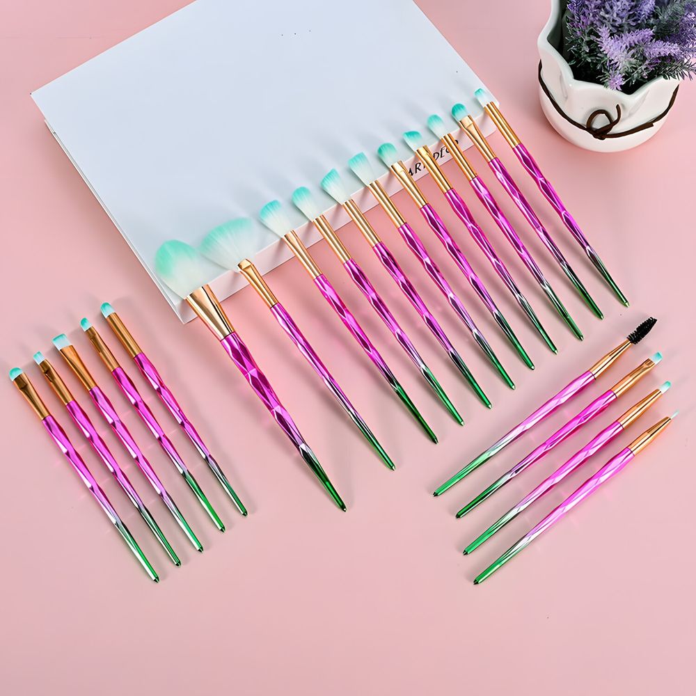 Make up Pinsel 20 Teile Pinsel Set Professionelle Kosmetik Schminkpinsel Multifunktion Kunstpinsel für Foundation Puder Rouge Lidschatten Grün Retoo