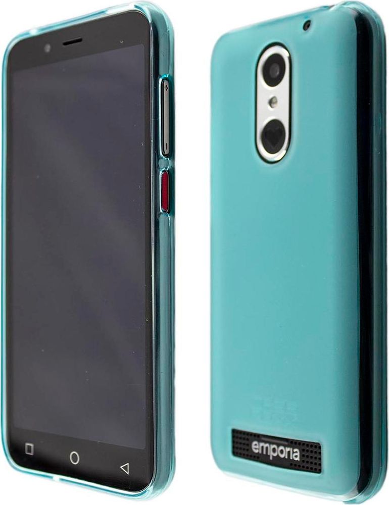 caseroxx Schutz-Hülle TPU-Hülle kompatibel mit Emporia Smart 4, Gummi Handy Tasche hellblau