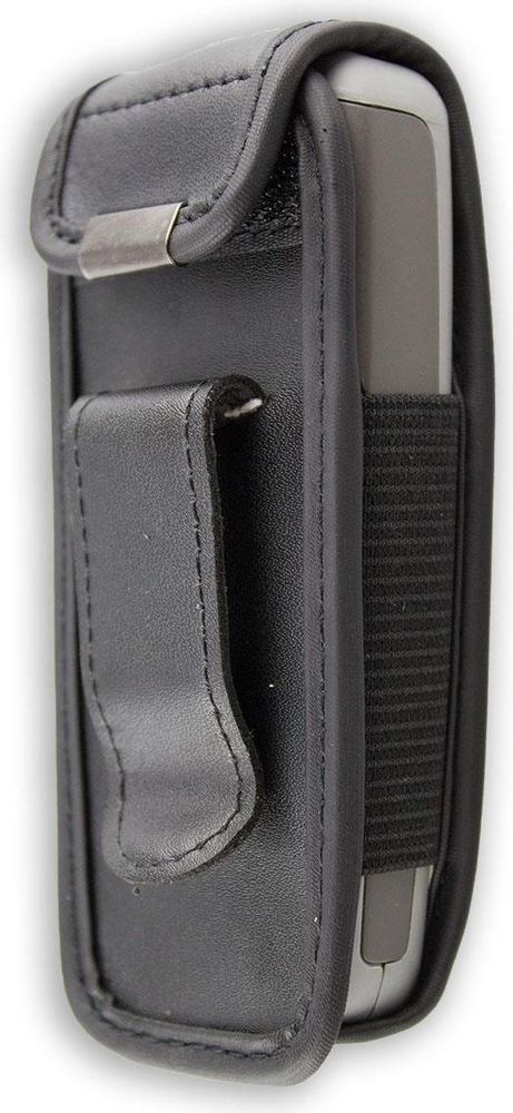 caseroxx Ledertasche mit Gürtelclip kompatibel mit Nokia 1600 aus Echtleder, Tasche mit Gürtelclip und Sichtfenster