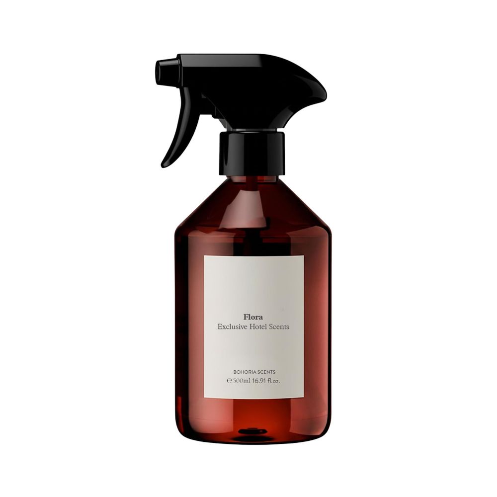 BOHORIA® Raumspray 500 ml Flora – Blumiger Raumduft mit Mandarine, Bergamotte, Jasmin & Zedernholz – Hotel Scents Home Perfume
