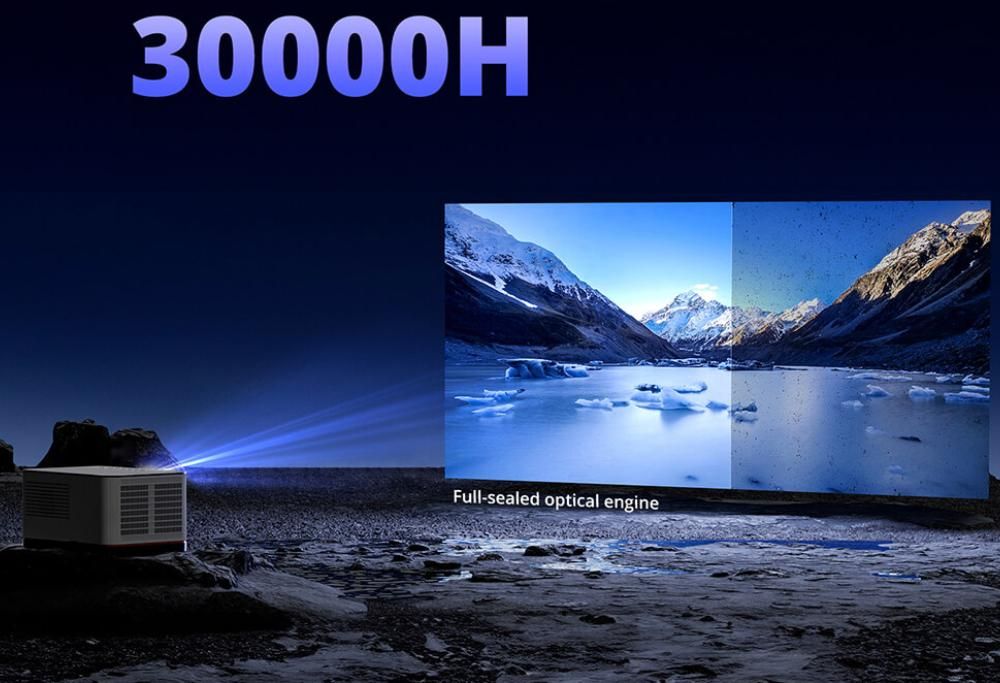 ETOE Whale Pro Beamer: Android TV 14, 1800 ANSI, 1080P, Auto-Fokus, 2.4/5G WiFi, Dolby​