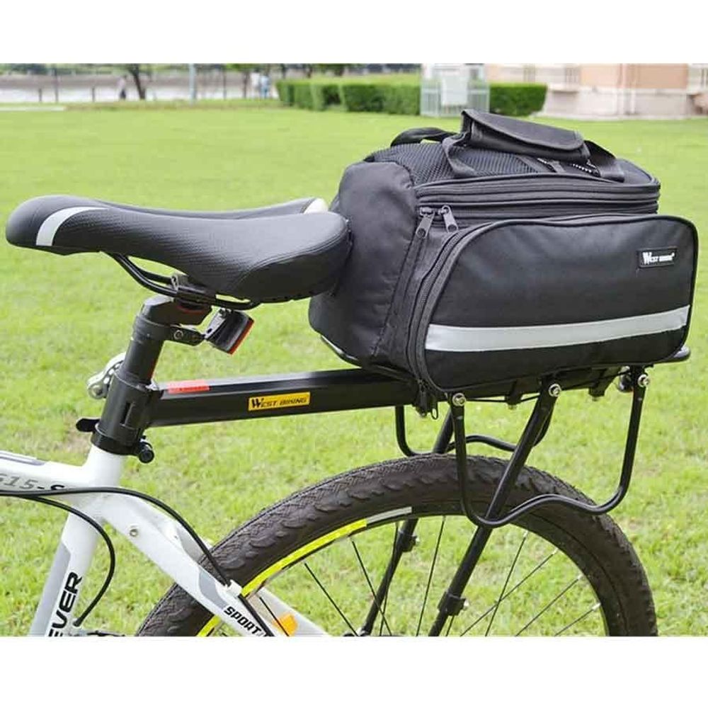 MUNDO® Fahrrad Gepäckträger [24"-29"] Max 50 kg - Einstellbare Aluminiumlegierung Mountainbike Gepäckträger mit Reflektor - Fahrradgepäckträger