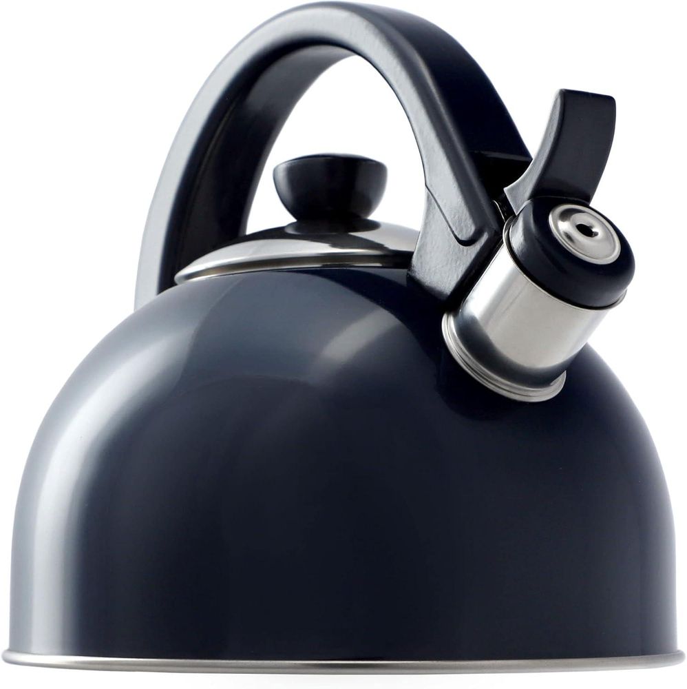 KADAX Wasserkessel "Vasto", Kessel aus Edelstahl für alle Herdarten, Marineblau, 1,7 L