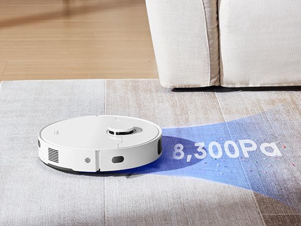 MOVA S20 Ultra Roboter-Staubsauger und Wischmopp-Kombination mit Doppelwalzenbürste, 8300 Pa, Heißwassermopp, selbstreinigend und trocknend, Weiß